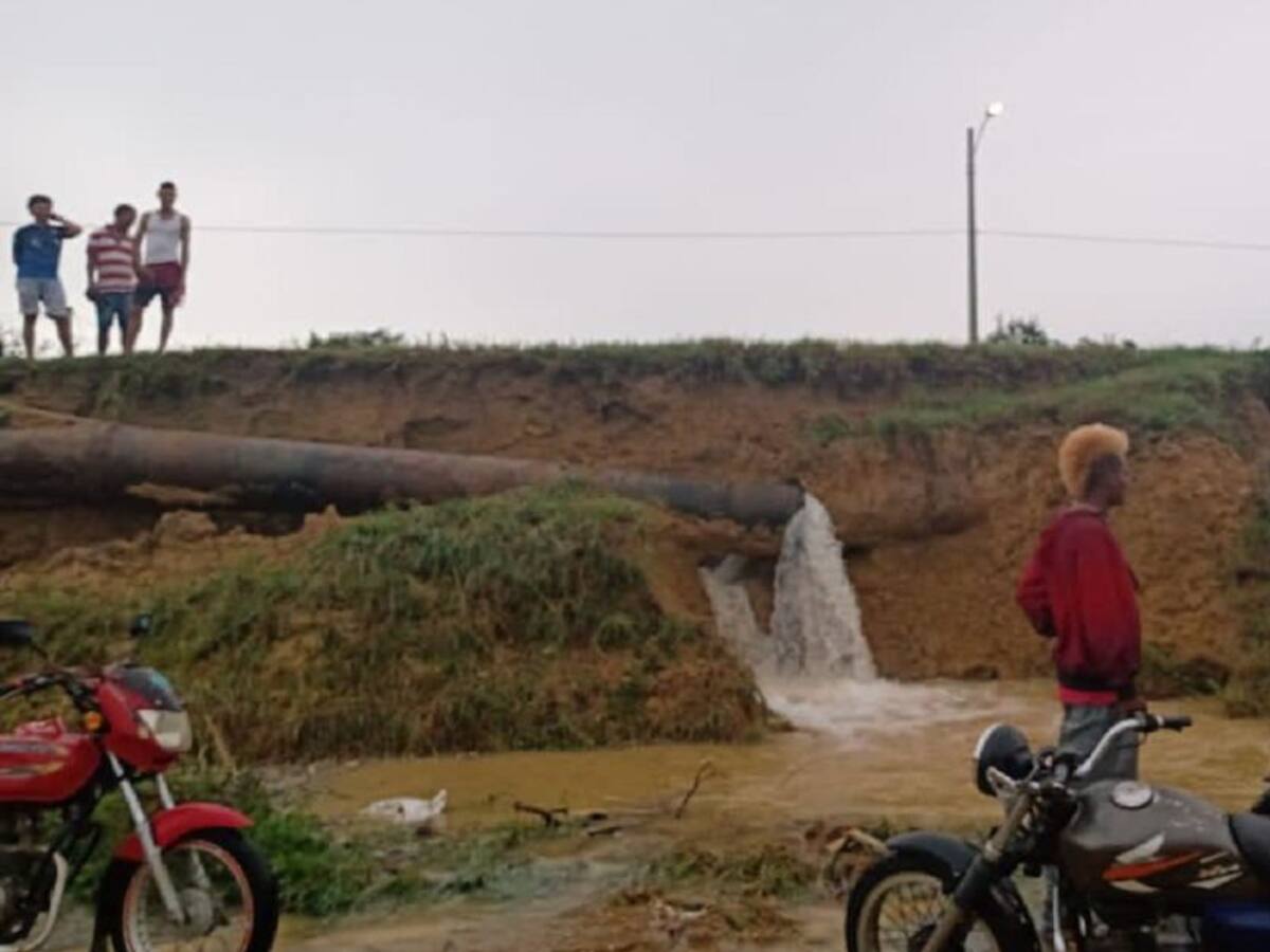 Daño en tubería deja sin agua a Turbaco, Bolívar