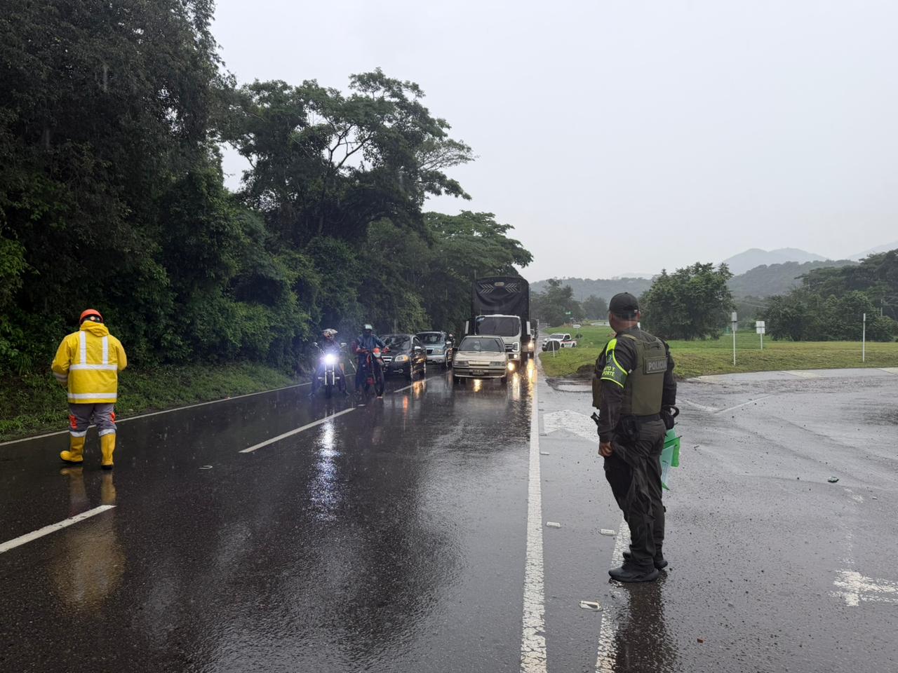 Lluvias afectan doble calzada Cúcuta-Pamplona / Foto Cortesía