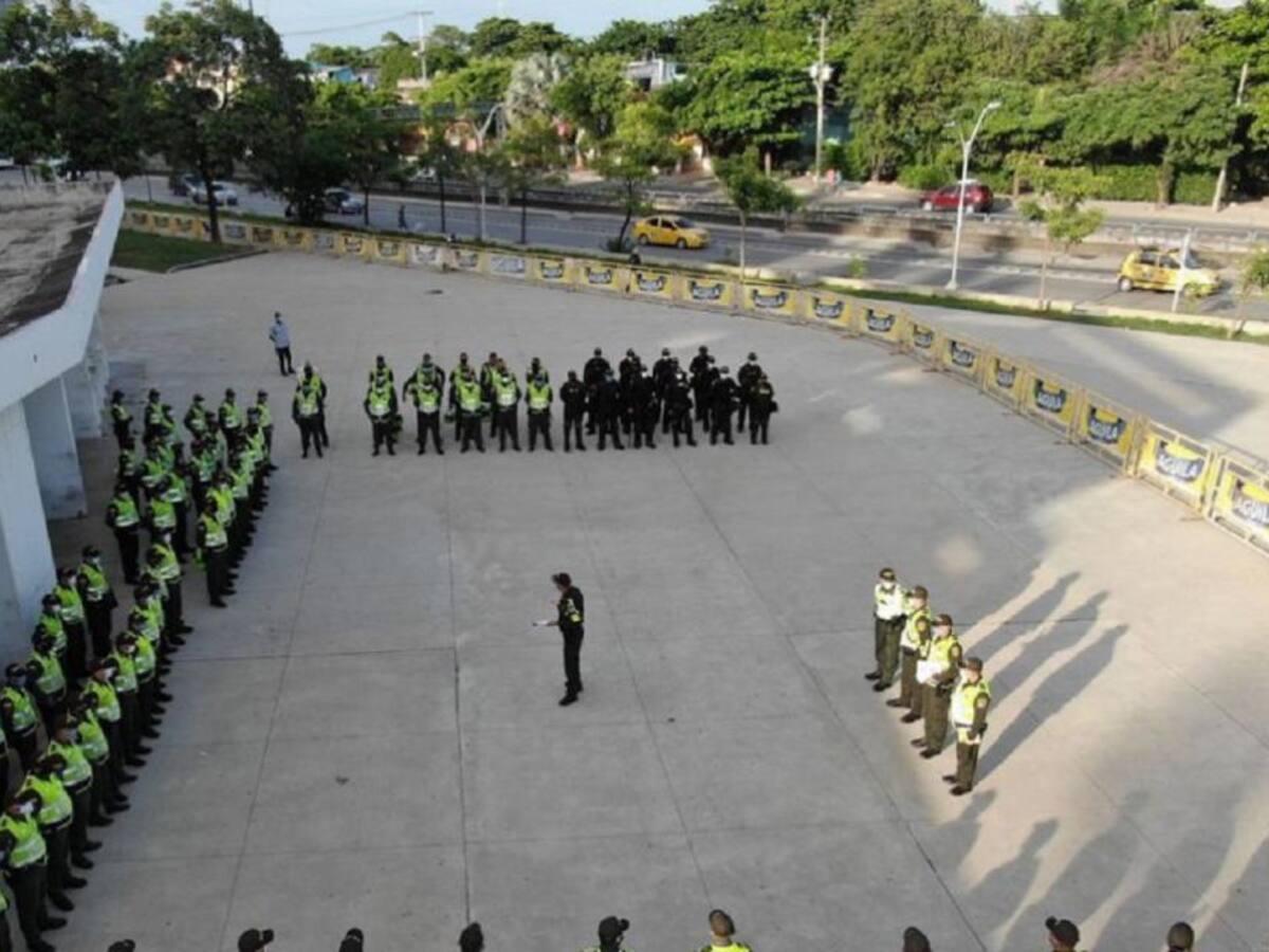 Listo dispositivo de seguridad para el partido de Colombia vs Uruguay