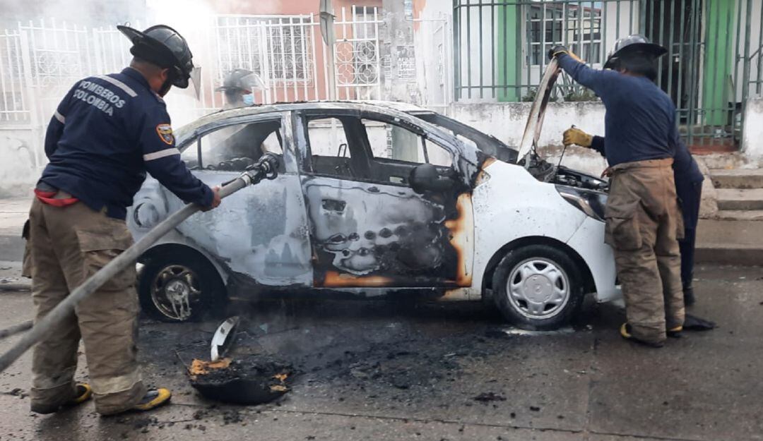 La emergencia ocurrió frente a la iglesia del barrio Nuevo Bosque