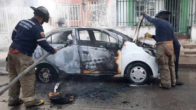 La emergencia ocurrió frente a la iglesia del barrio Nuevo Bosque