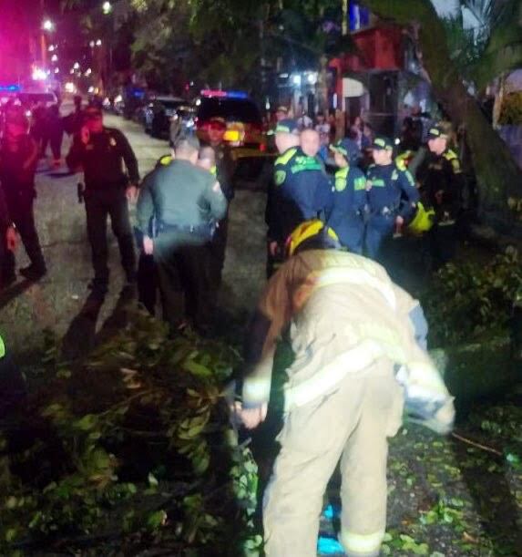 La emergencia fue atendida por los bomberos de Medellín. Foto: Dagrd.