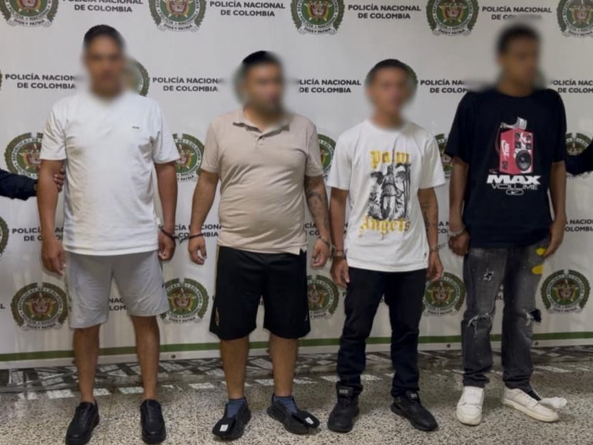 A prisión cuatro funcionarios del INPEC por cometer delitos sexuales en la cárcel el Pedregal. Foto: Policía Nacional.