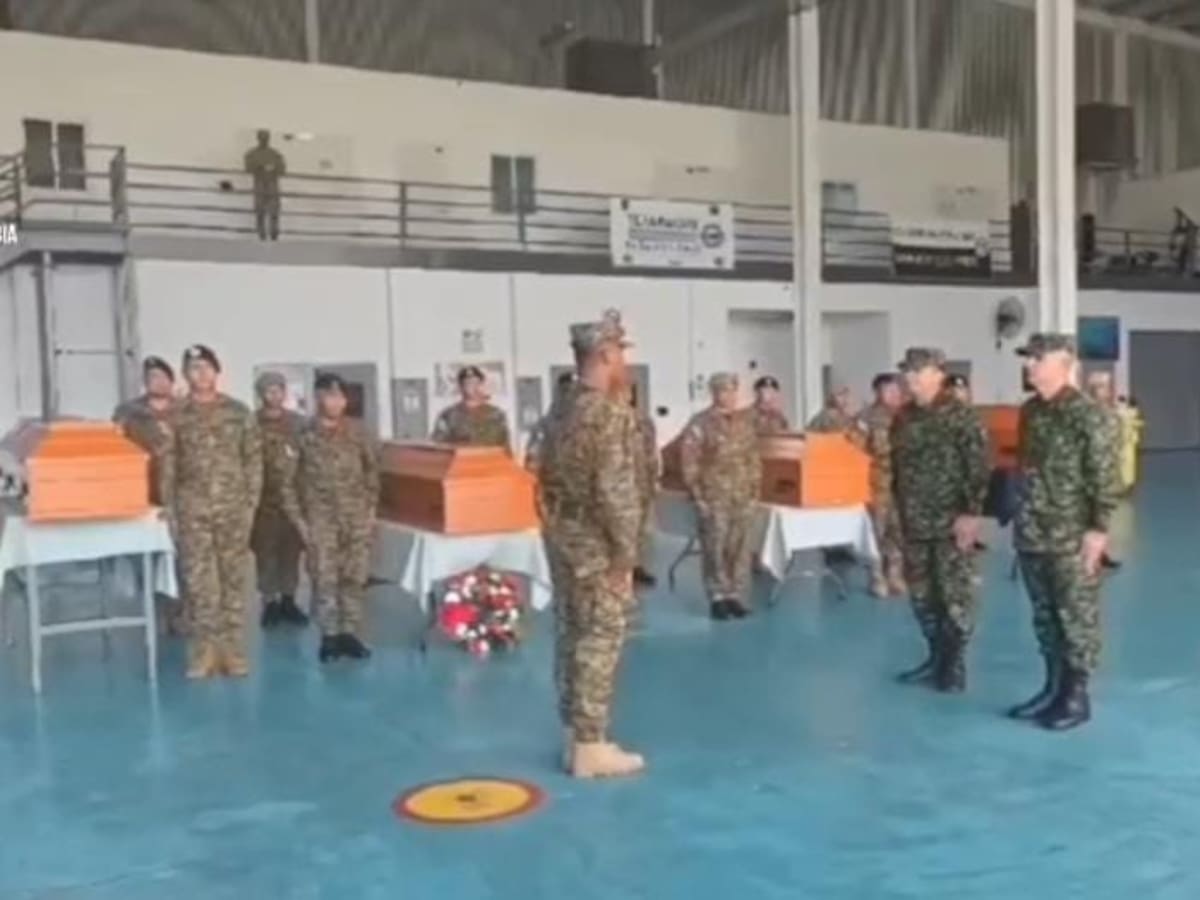 Son repatriados los cuerpos de los 4 militares fallecidos en la frontera con Panamá