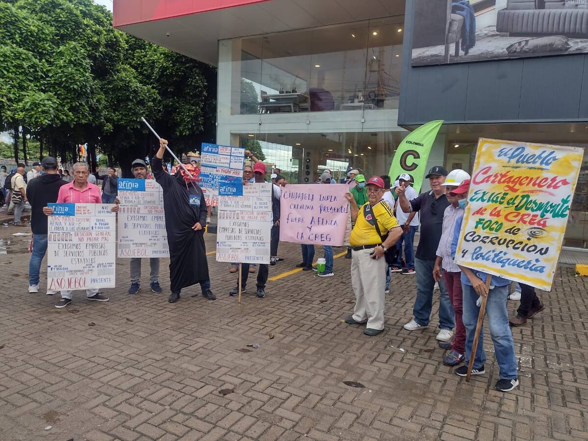 En Cartagena con manifestación pidieron baja en tarifas de energía eléctrica
