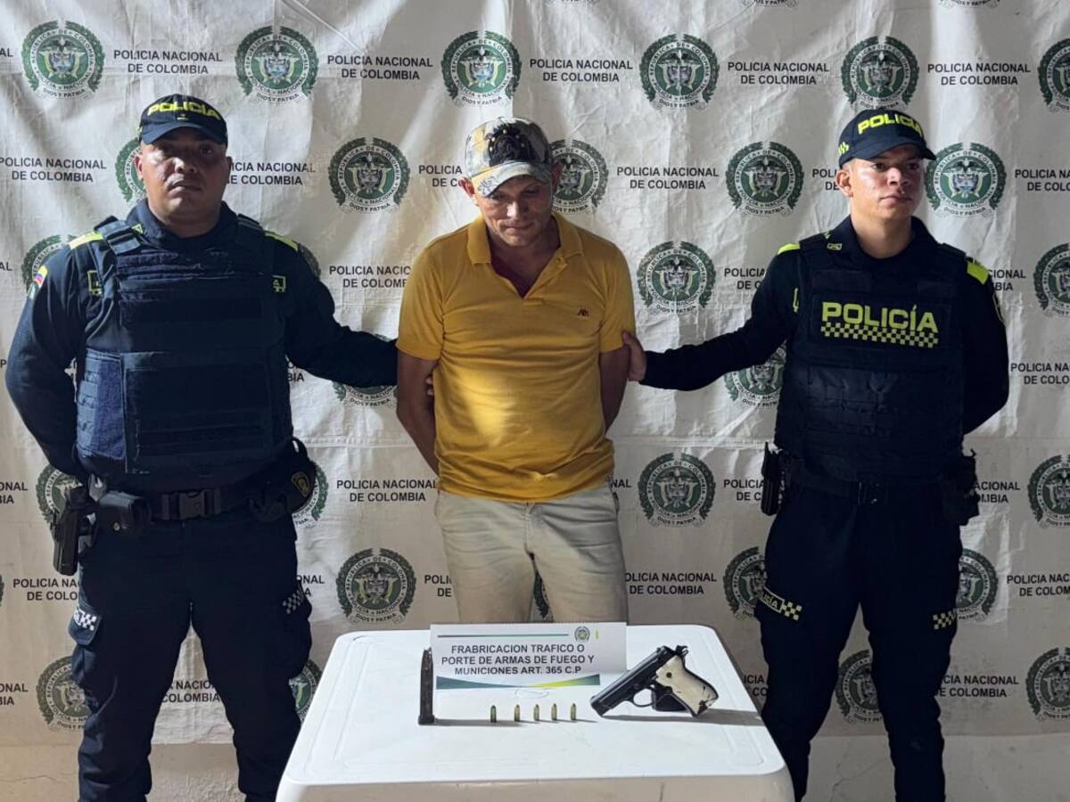 Hombre fue detenido por estar armado en calles de Mompox, Bolívar: tenía una pistola calibre 7.65
