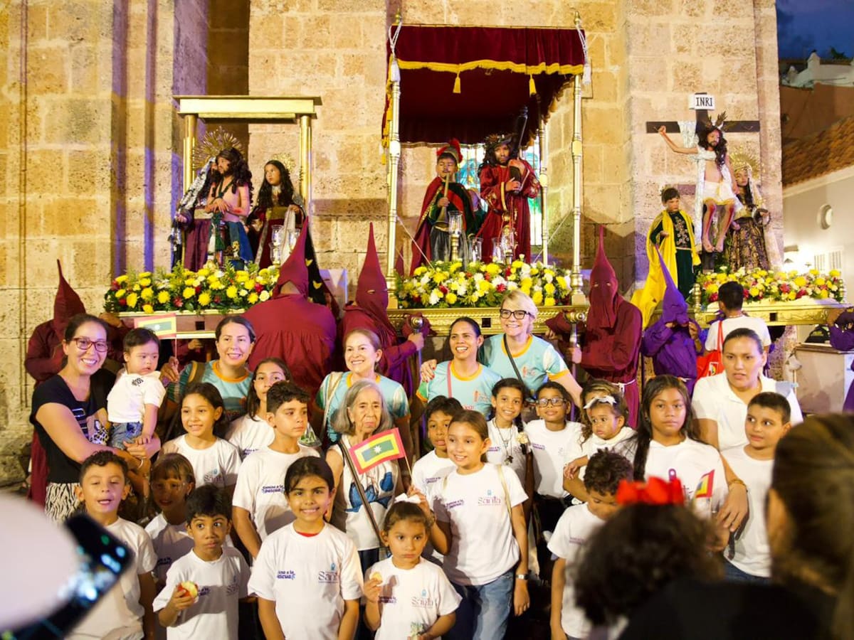 Con los niños como protagonistas inicia la agenda de Semana Santa en Cartagena