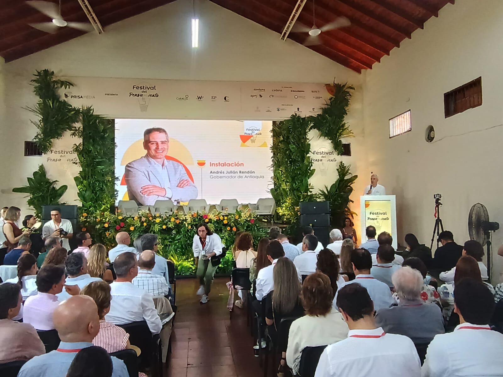 Gobernador de Antioquia en el Festival del Pensamiento de Prisa Media.