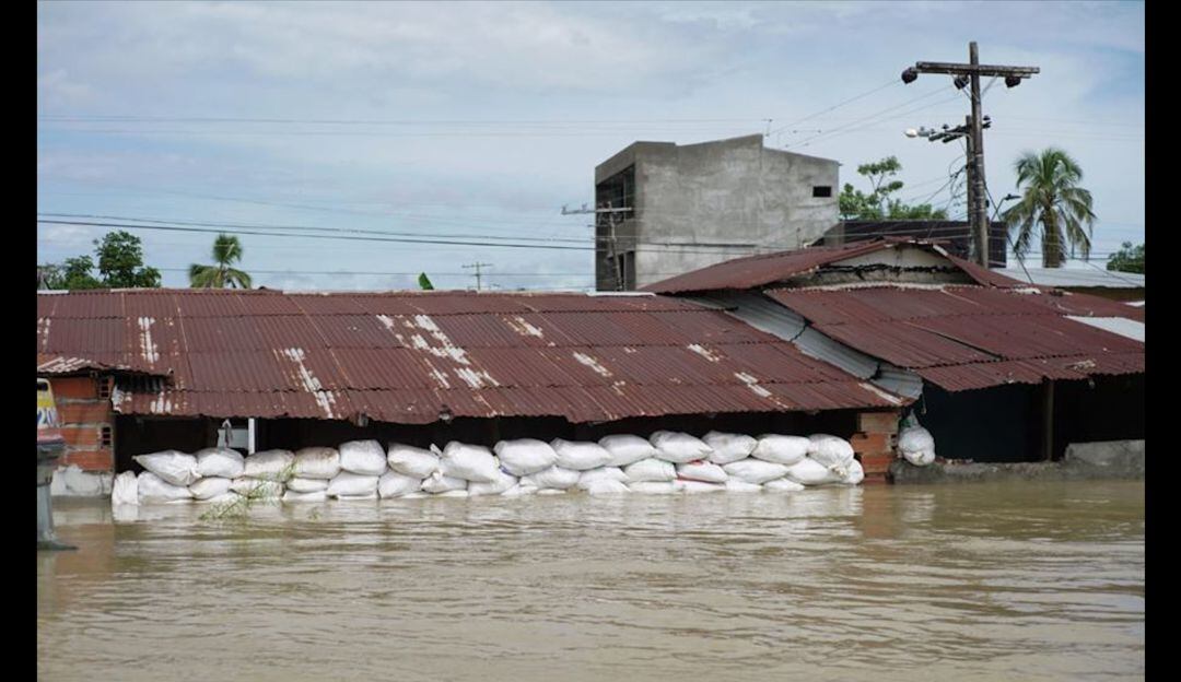 Con siete mil costales de arena refuerzan puntos críticos en la Mojana.