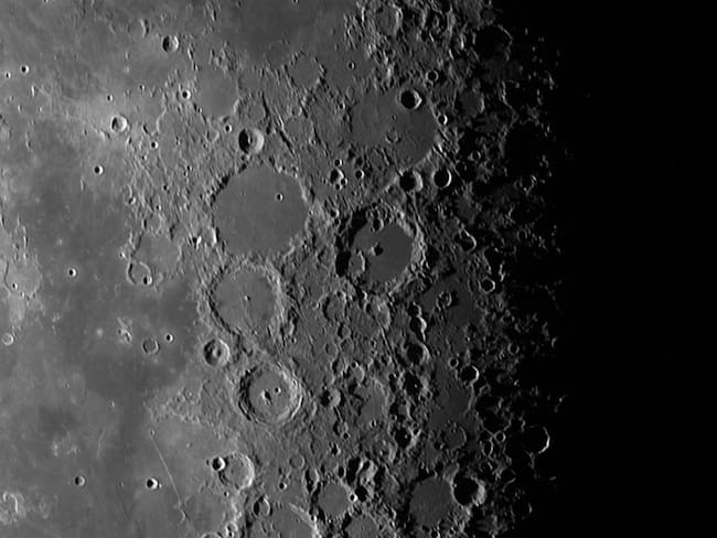 Area de la superficie lunar captada por la misión Lucy de la NASA / Cortesía: NASA