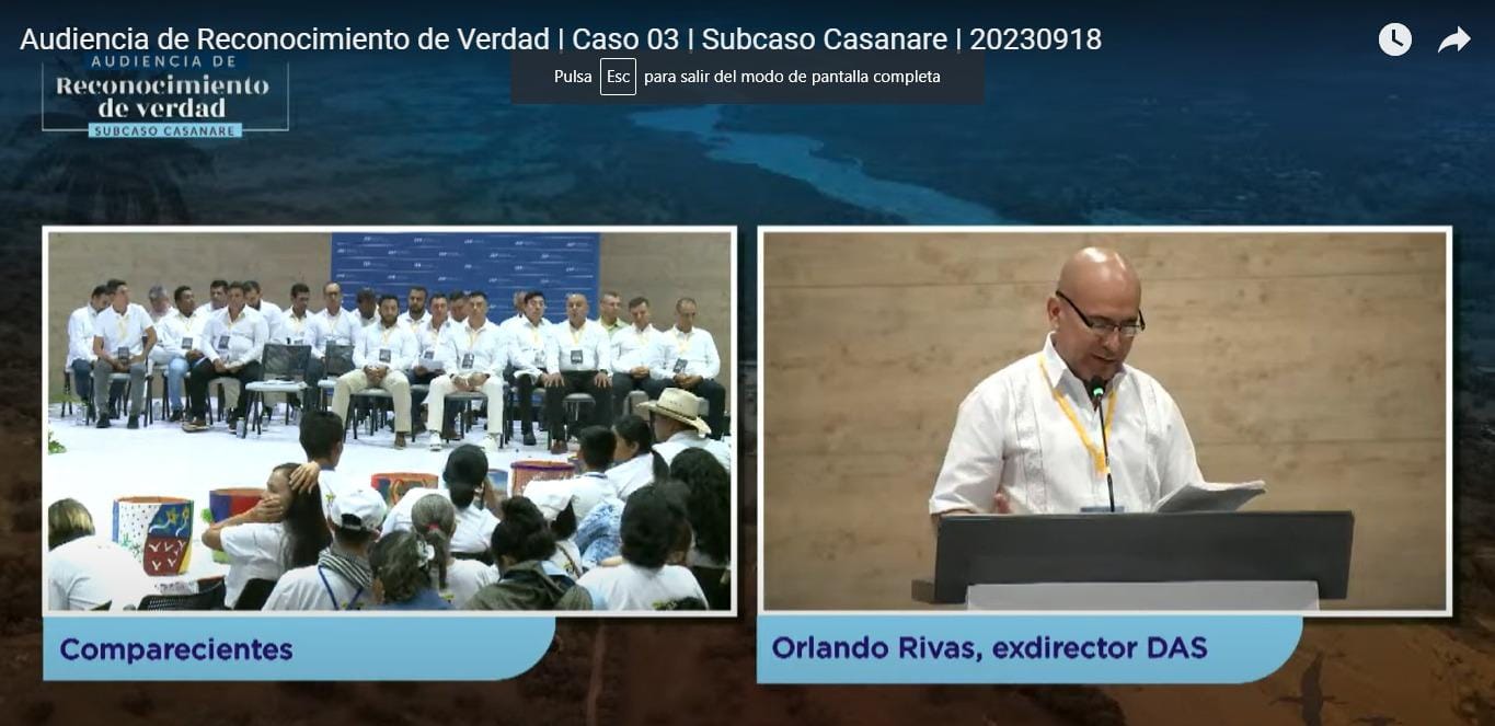 Orlando Rivas - Exdirector del extinto DAS, seccional Casanare