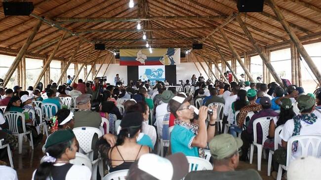 Décima Conferencia de las Farc, el evento guerrillero más importante de este grupo armado. Foto: Colprensa - Juan Páez