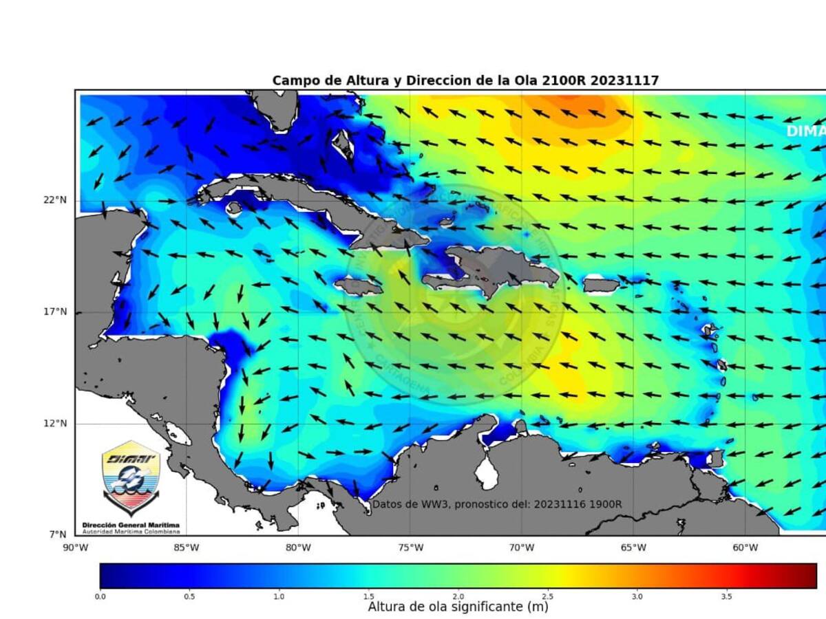 El CIOH advirtió sobre mar de leva en Santa Marta y otras zonas costeras del Caribe