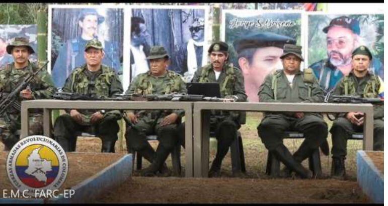 Estado Mayor de las Farc. Foto: Video Estado Mayor de las Farc