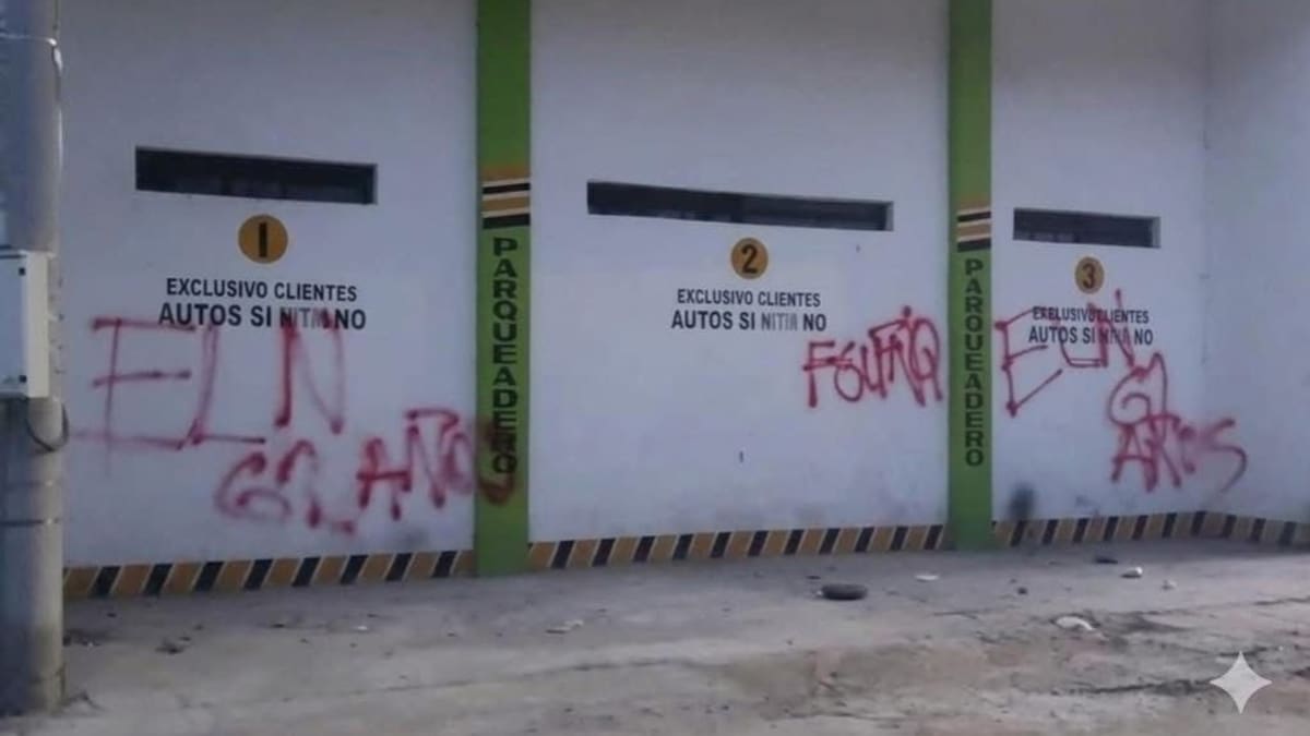 Comercio en El Zulia, Norte de Santander, fue grafiteado por el ELN