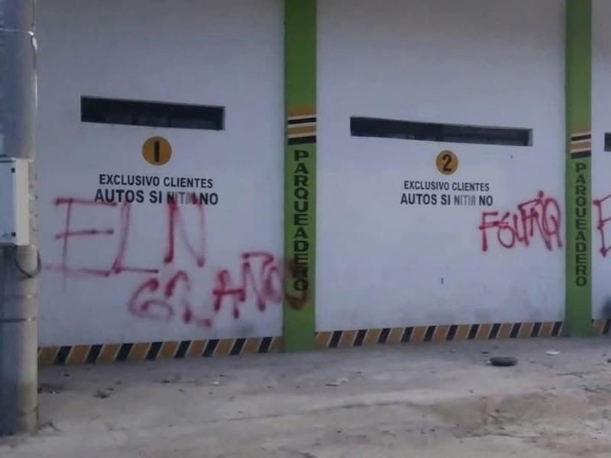Comercio en El Zulia, Norte de Santander, fue grafiteado por el ELN