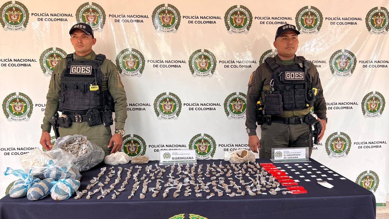 Las dos personas que se movilizaban en motocicleta. Foto suministrada policía