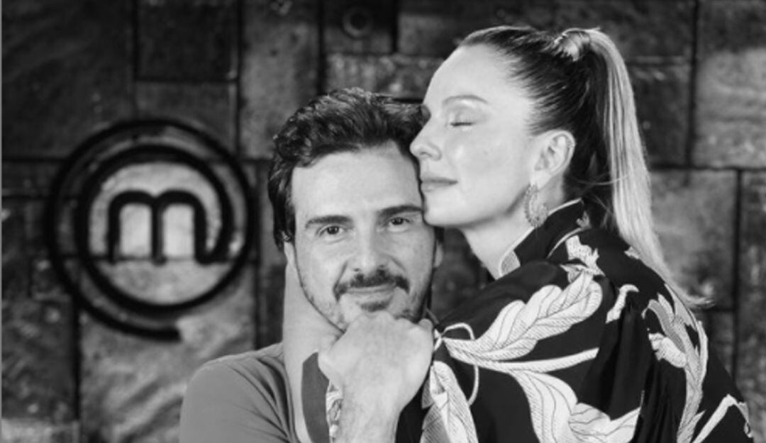 El actor Carlos 'Pity' Camacho y la presentadora Claudia Bahamón