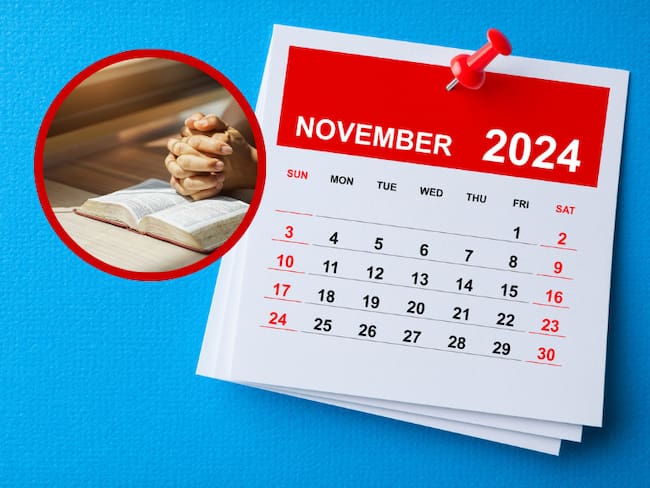Calendario noviembre 2024 // persona rezando // Getty Images