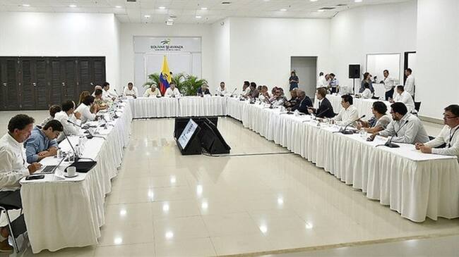 Reunión de balance entre el Gobierno Nacional y las FARC a la implementación del Acuerdo de Paz en Cartagena. Foto: Colprensa