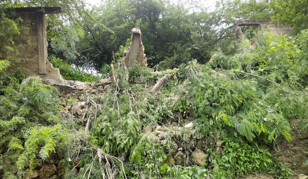 Residentes del callejón Bellavista de Lo Amador advirtieron que el resto de la pared podría afectar a las viviendas vecinas