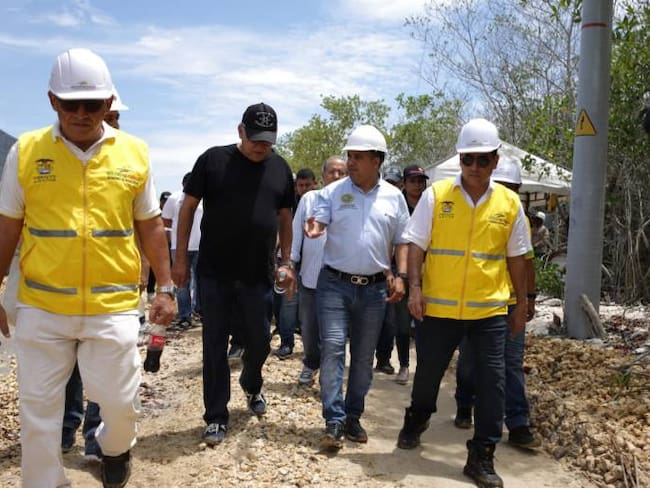 Alcalde de Cartagena inspecciona avance de obras en la ciudad