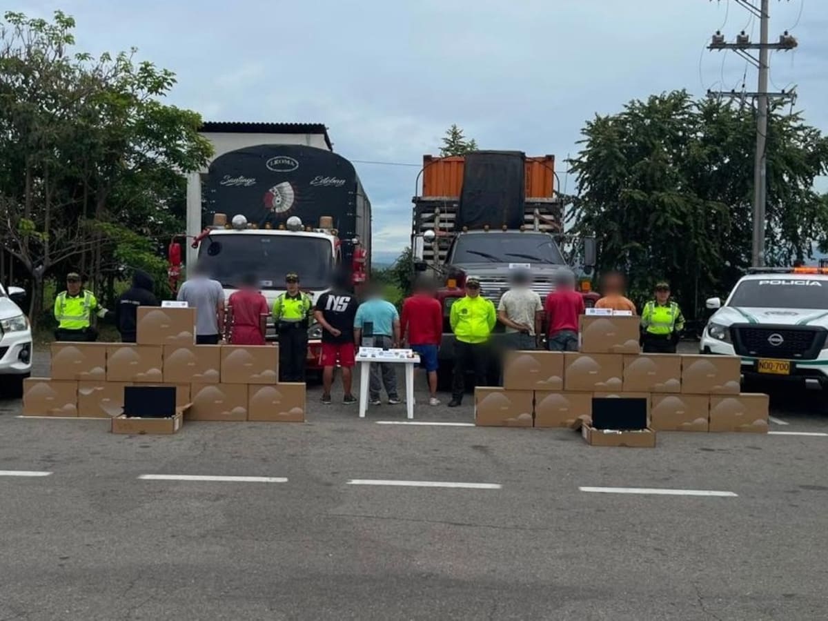 Capturan a nueve hombres por el robo de 495 computadores en vías del Tolima