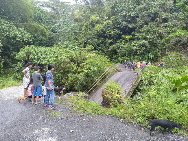 Colapsa Puente en La Victoria / Cortesía: Alcaldía de La Victoria.