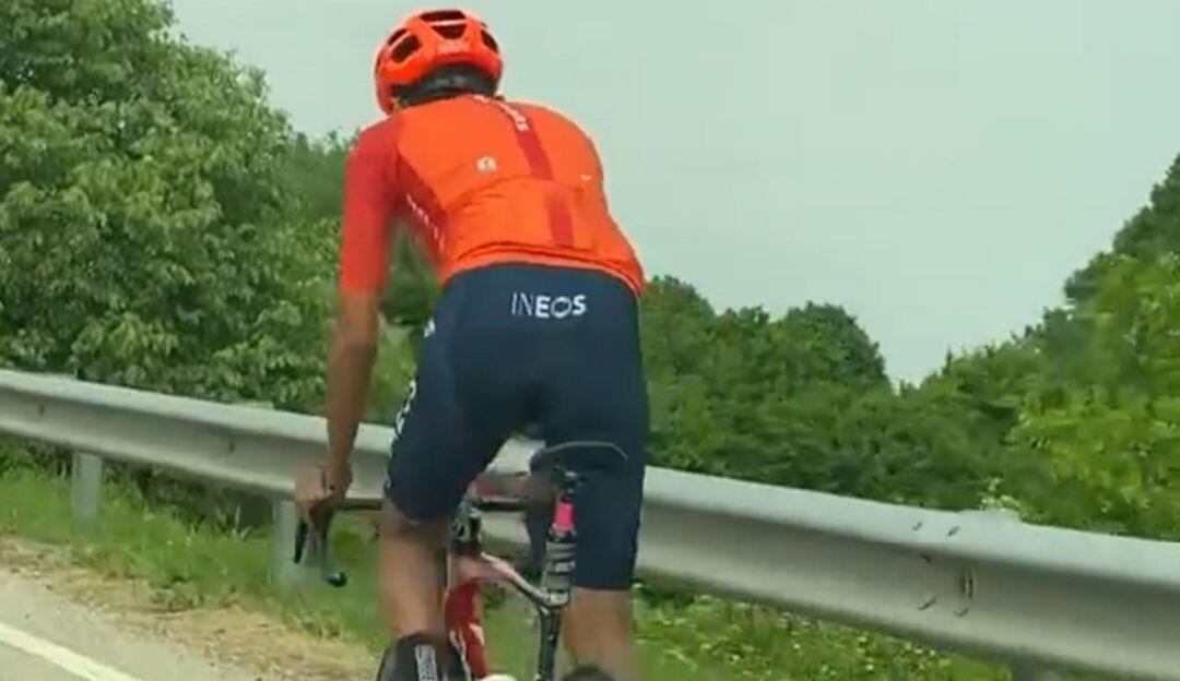 Egan Bernal en entrenamientos