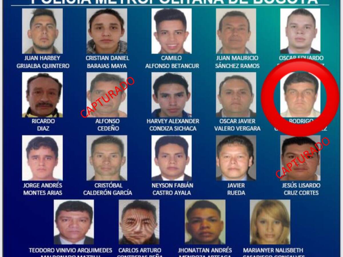 Capturado un hombre que estaba en el cartel de los más buscados en Bogotá