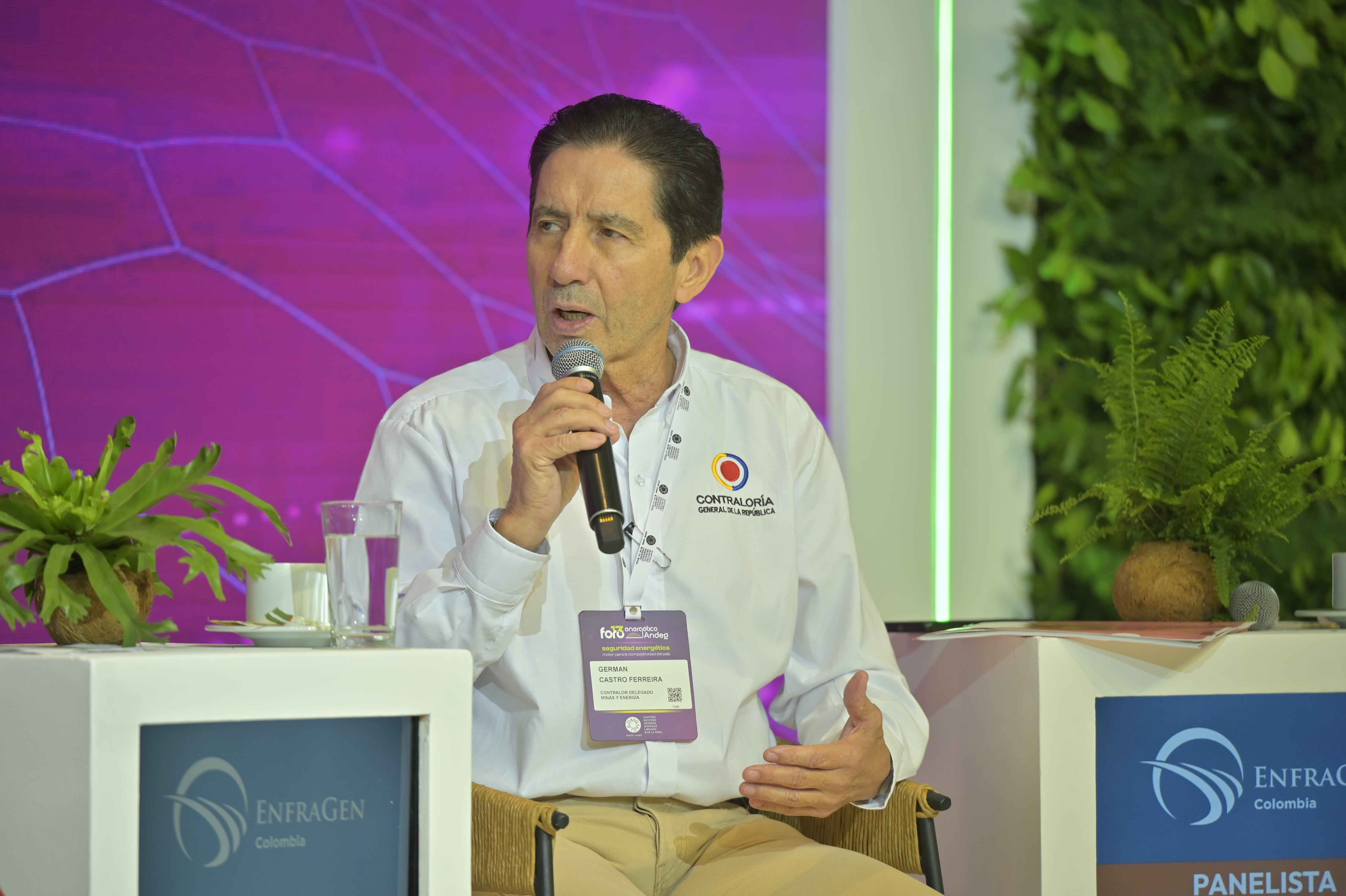 Germán Castro, contralor delegado. Foto: Foro Andeg 2026.