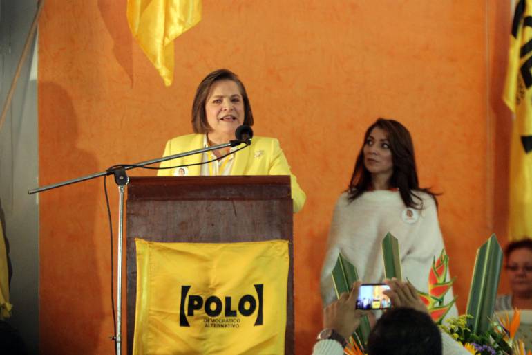 Clara López, candidata a la Alcladía de Bogotá por el Polo Democrático  