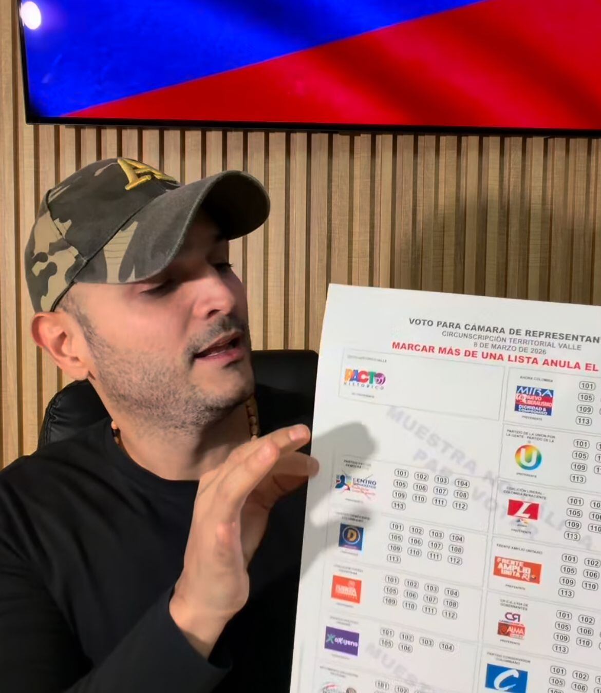 Jaime Arizabaleta ocupa la posición número 13 en la disputa por un escaño en la Cámara de Representantes. Foto: Instagram @jaimearizabaleta