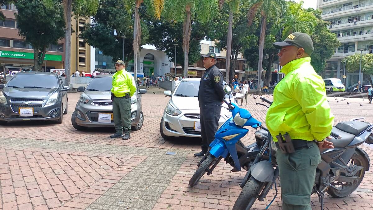 Cerca de 170 vehículos hurtados fueron recuperados por la Policía Metropolitana de Pereira