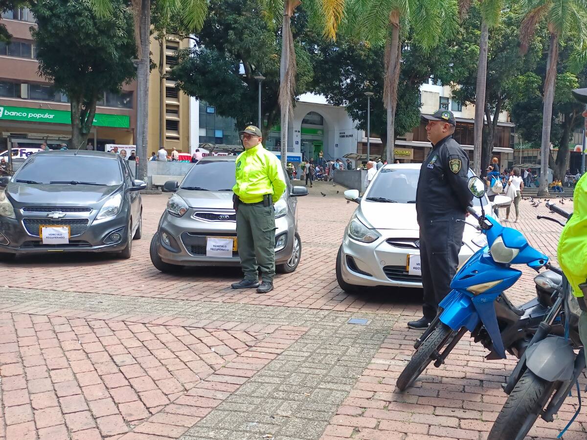 Cerca de 170 vehículos hurtados fueron recuperados por la Policía Metropolitana de Pereira