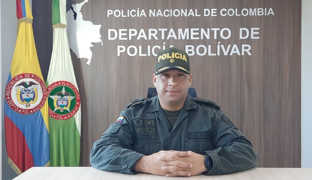 Coronel Tahir Rivera, comandante de la Policía de Bolívar