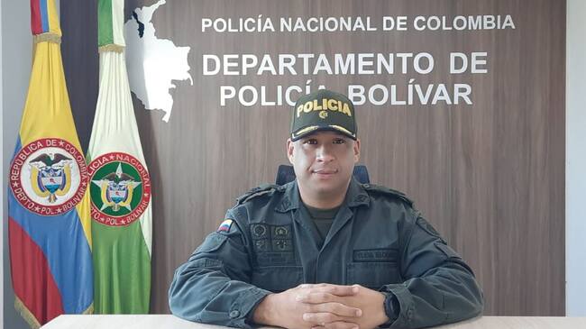 Coronel Tahir Rivera, comandante de la Policía de Bolívar