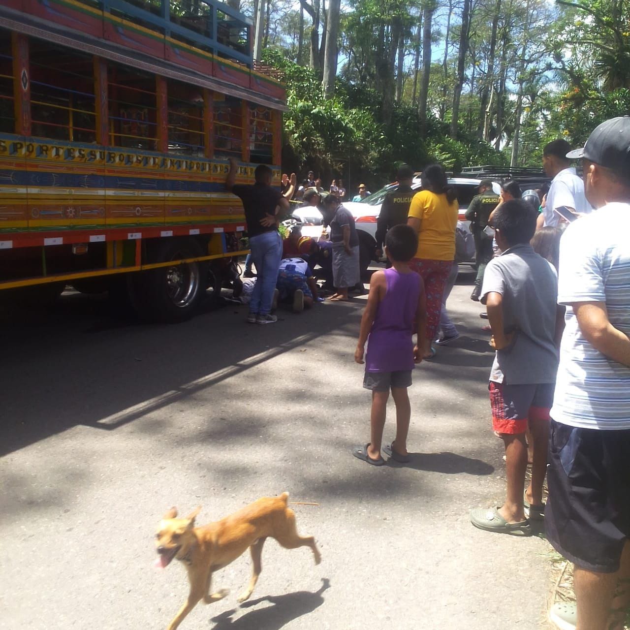 Accidente Andes- foto cortesía