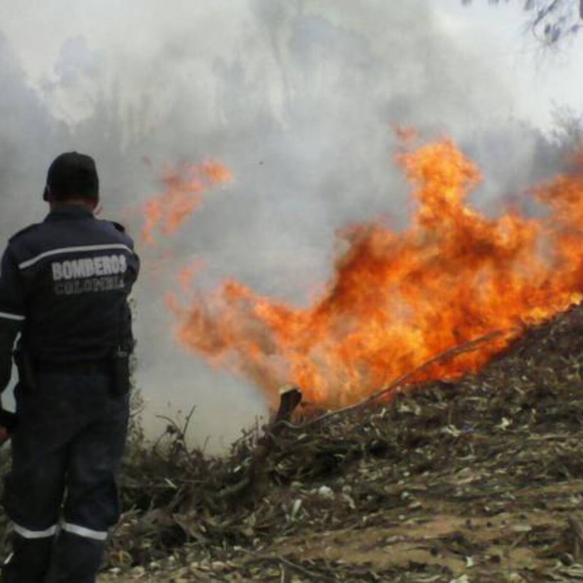 Más de 100 hectáreas afectadas por incendio en Chíquiza y Villa de Leyva