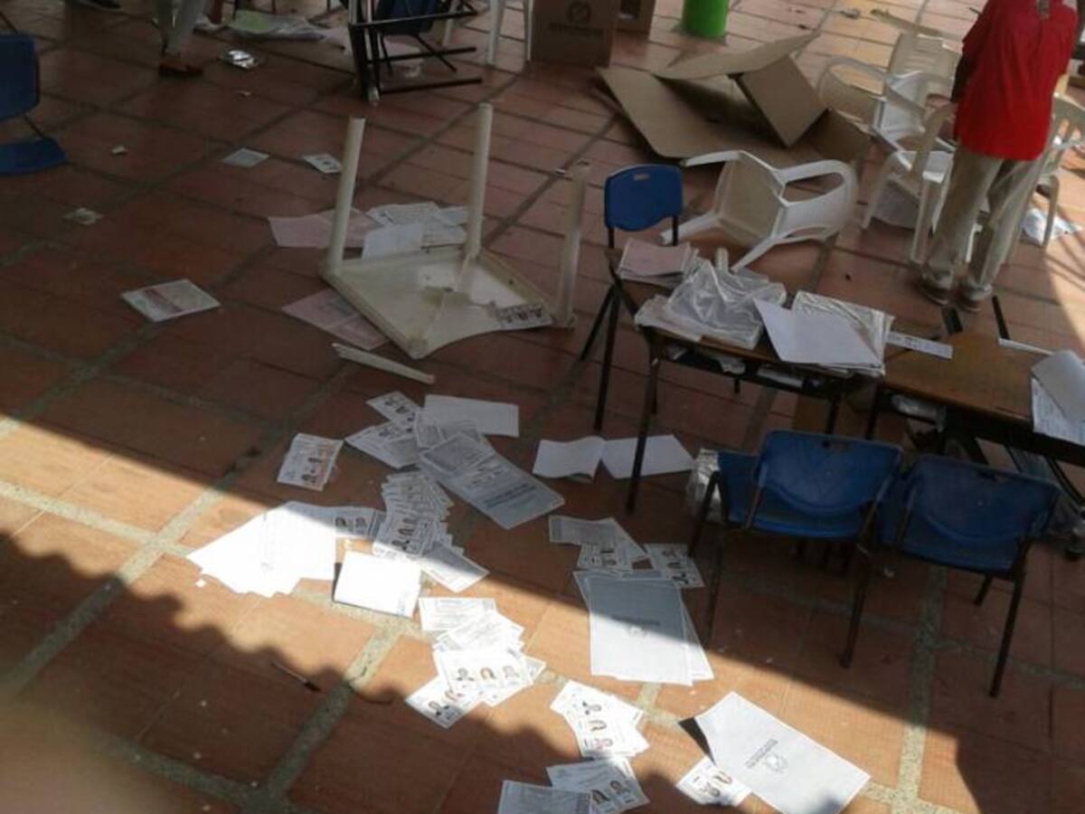 Suspenden votaciones en La Peña, Atlántico por asonada