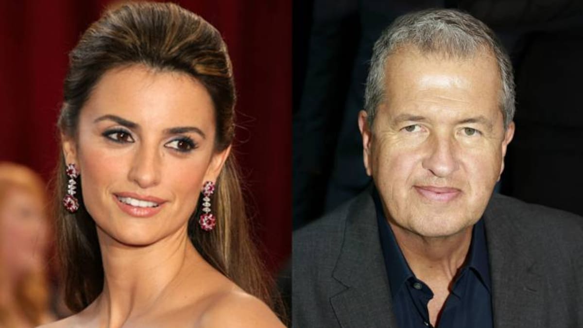 Penélope Cruz y Mario Testino se divierten en su 'proyecto secreto'
