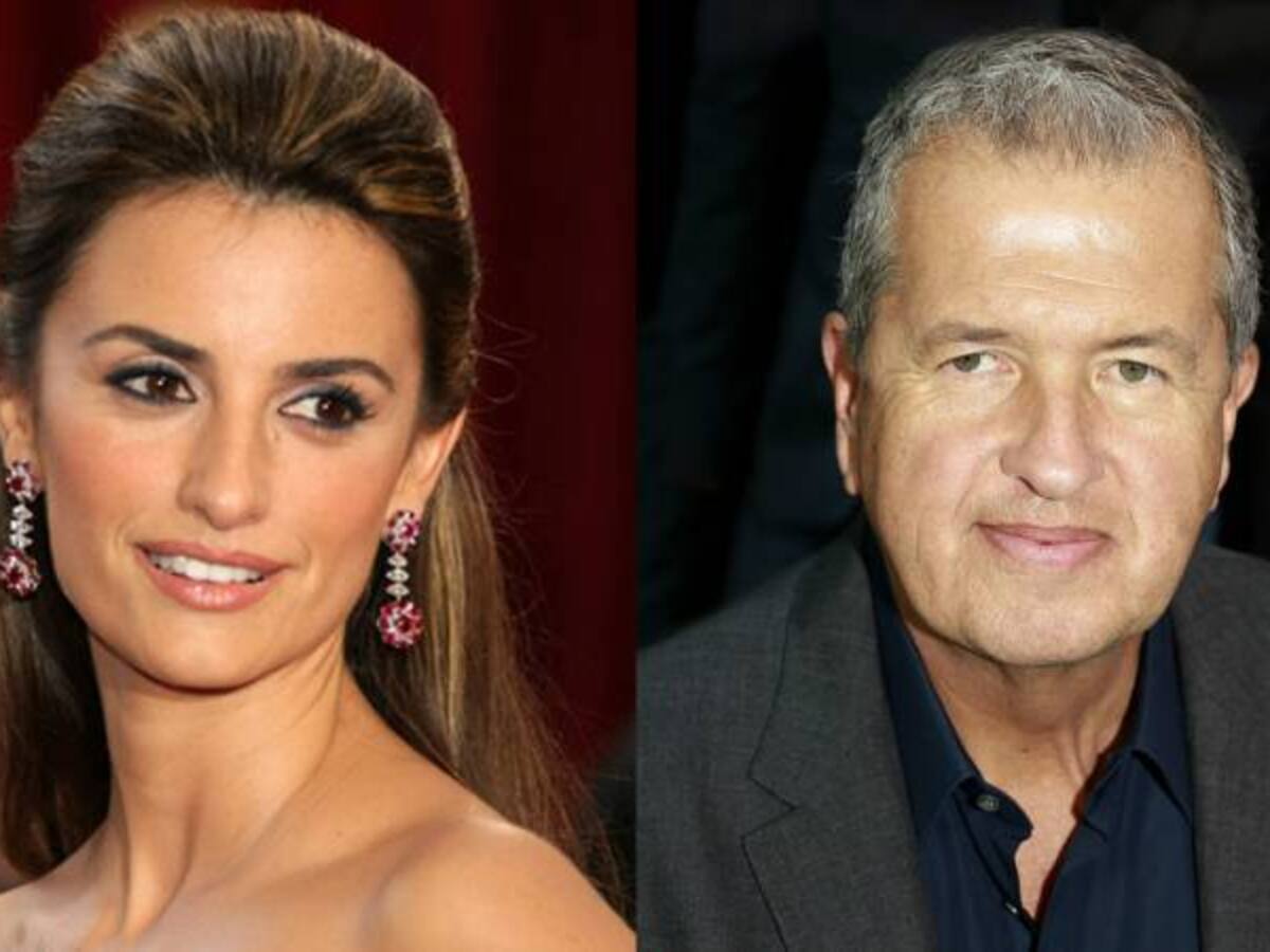 Penélope Cruz y Mario Testino se divierten en su 'proyecto secreto'