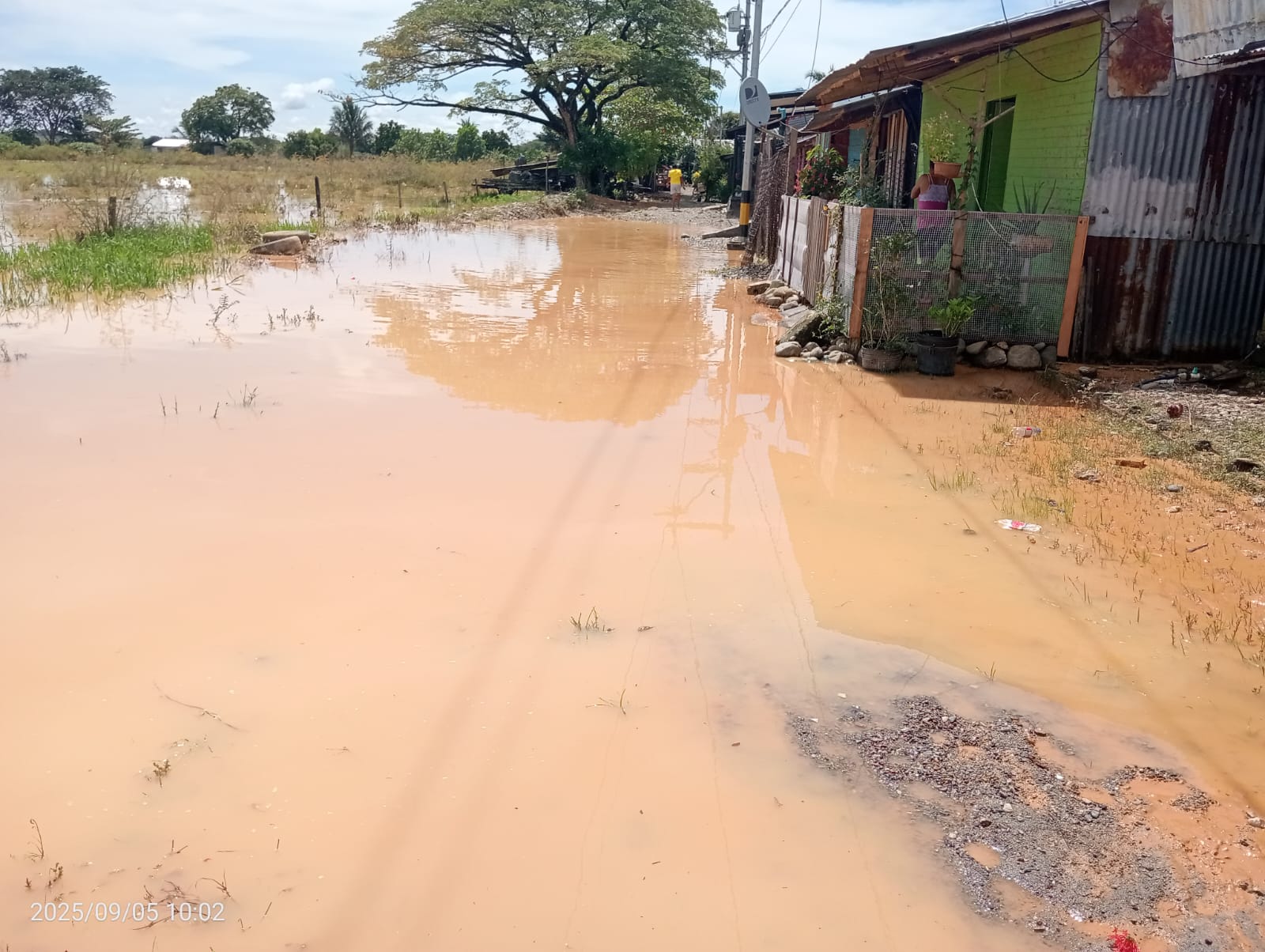 Inundaciones en Tarazá- foto Defensa Civil