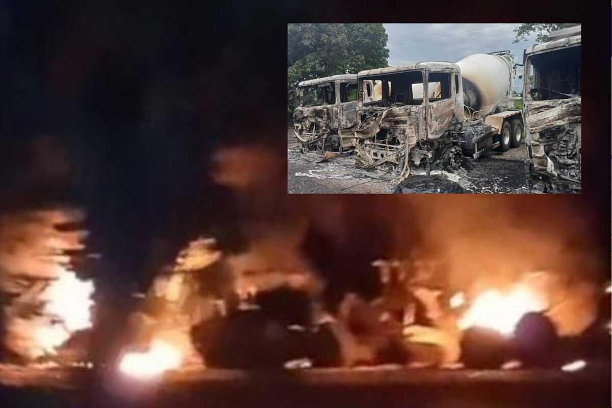 Cortesía Ministerio de Transporte - Atentado en la Troncal del Magdalena II.