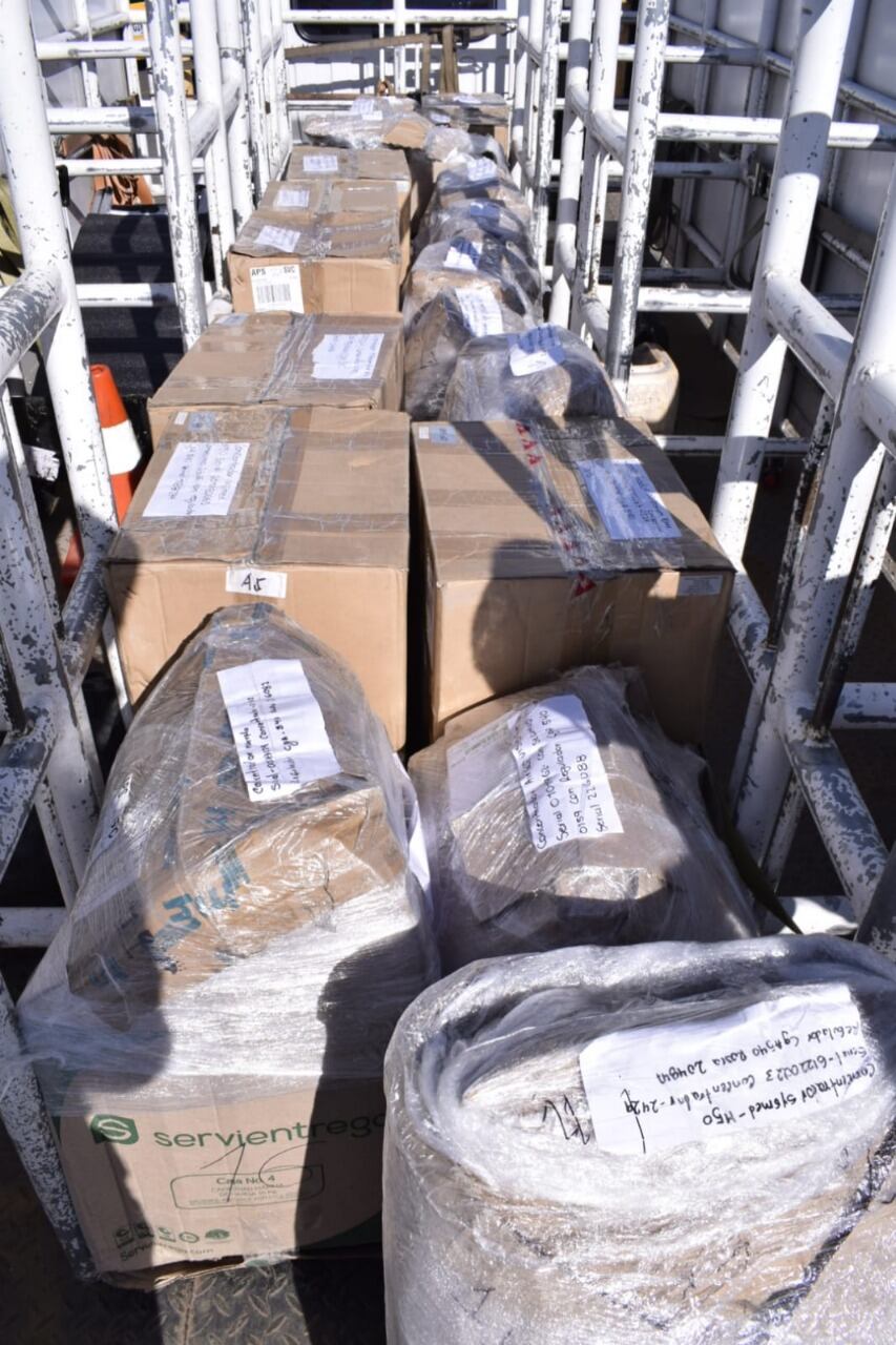 LLegan insumos para pacientes que requieren oxígeno/ Cortesía Alcaldía de Pasto