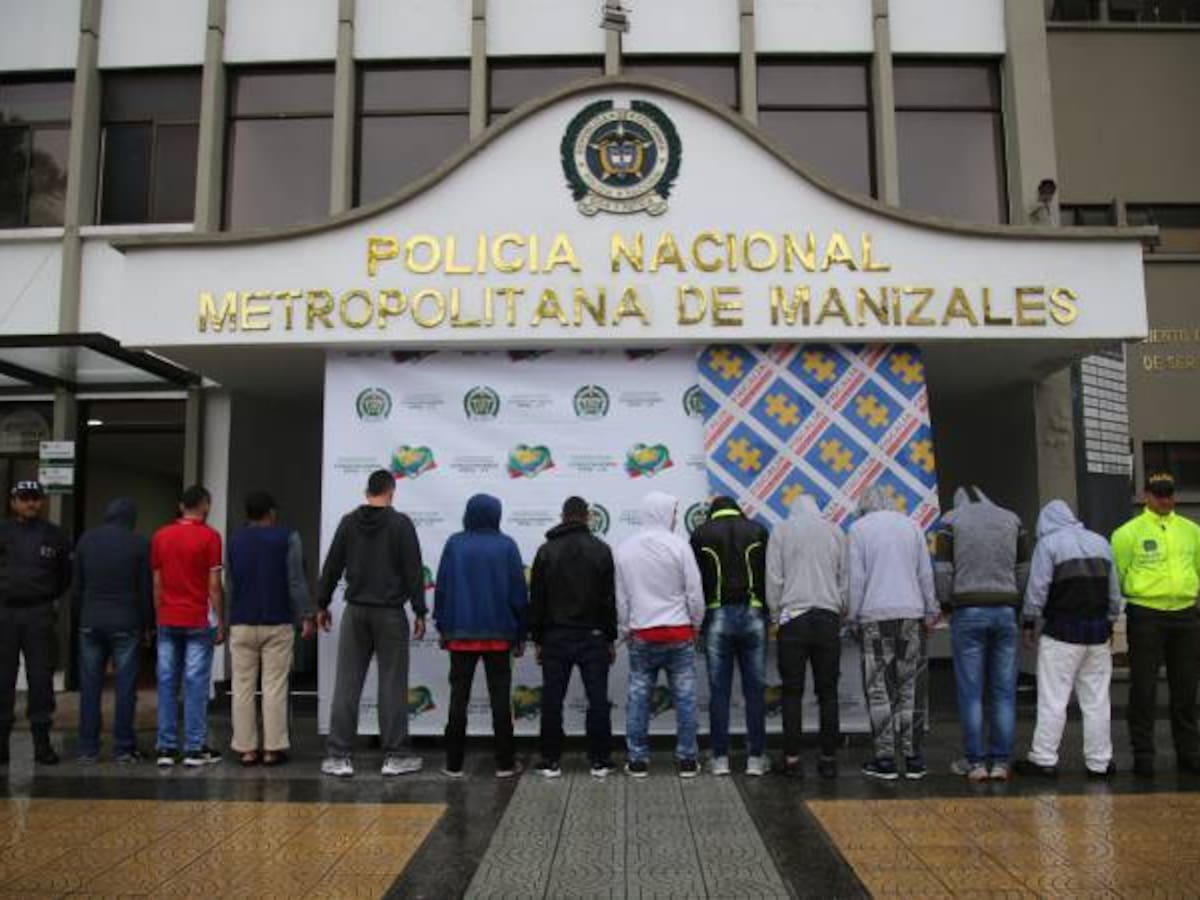 Capturadas once personas acusadas de homicidio en Manizales