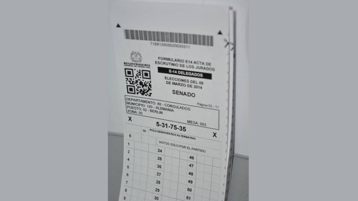 Registraduría no ha pedido cambio en forma de llenar el formulario E14