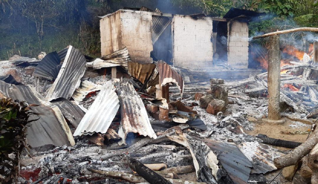 Incendio en zona rural de Marquetalia, Caldas
