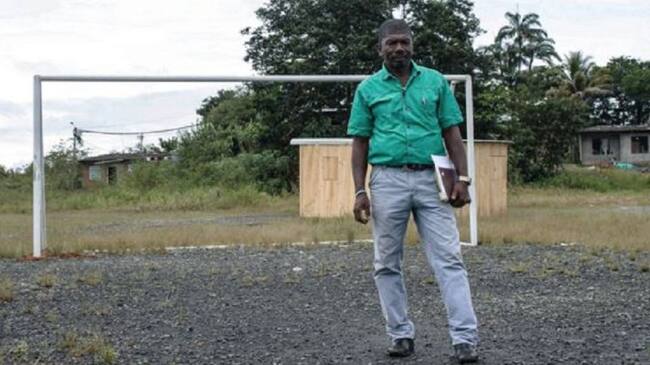 Temístocles Machado Rentería, líder social y defensor de las comunidades afectadas por el despojo de tierras en los barrios Isla de Paz, La Cima y El Oriente en Buenaventura.