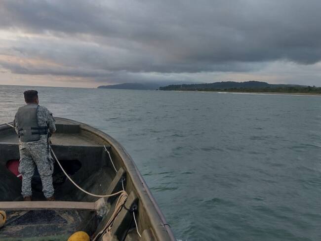 Búsqueda del joven. Cortesía: Armada de Colombia